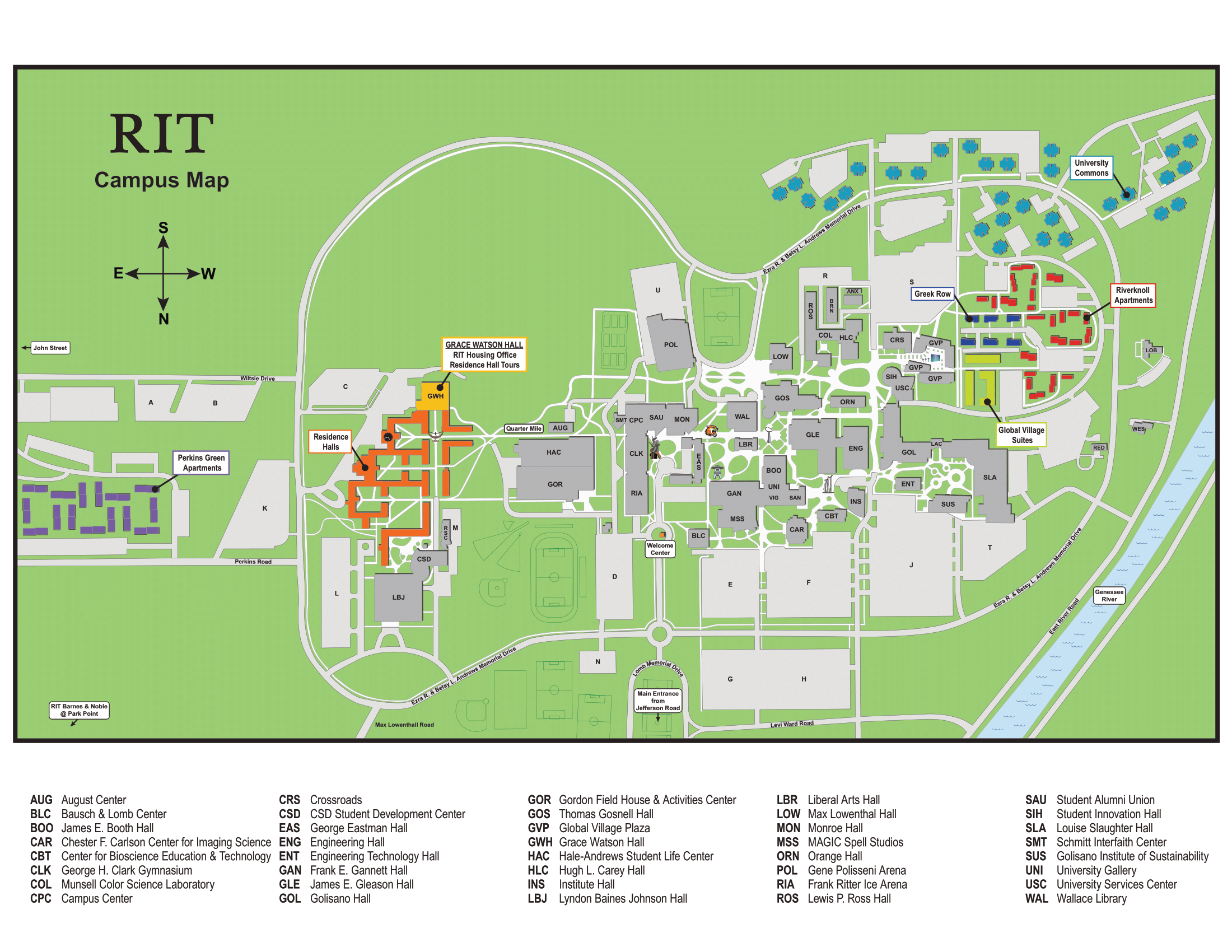 Move In Fall 2021 Housing RIT   Campus Housing Map 